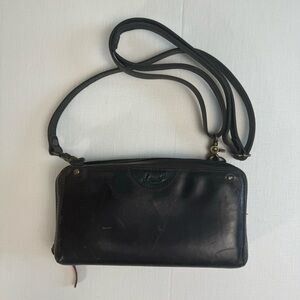 Love 41 accordion wallet crossbody in Black